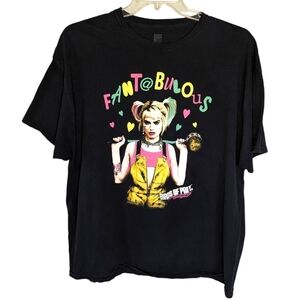 Birds of Prey Movie DC Harley Quinn Fantabulous T-shirt Woman's 2XL